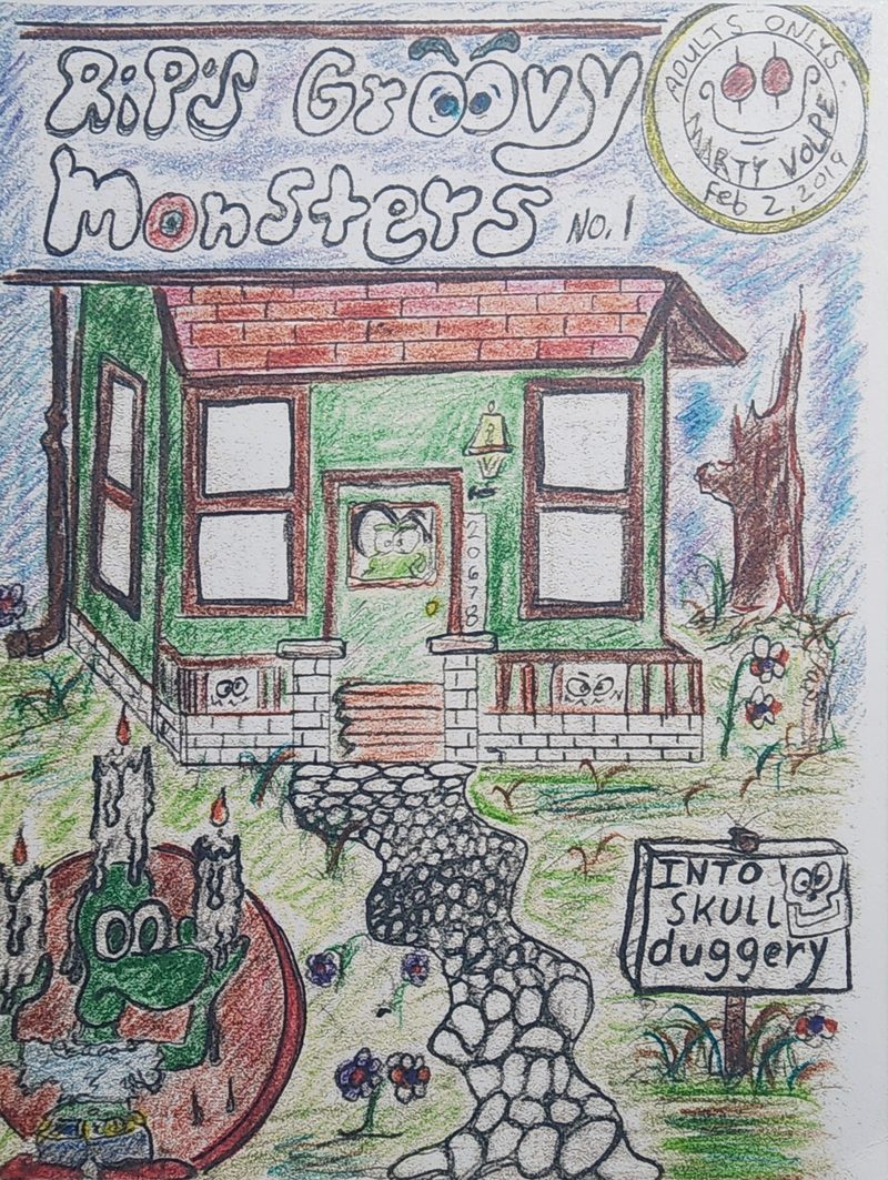 Rip's Groovy Monsters No. 1. Cover. Marty Volpe.