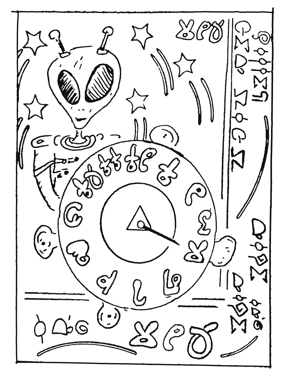 Ripinese Decoder Wheel art by Marty Volpe