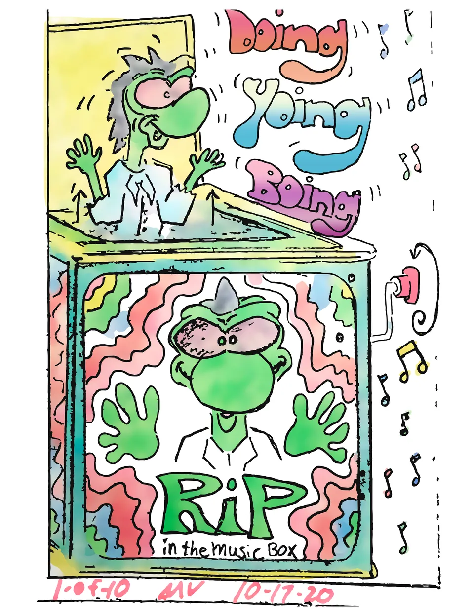 Rip in the Music Box cover art by Marty Volpe